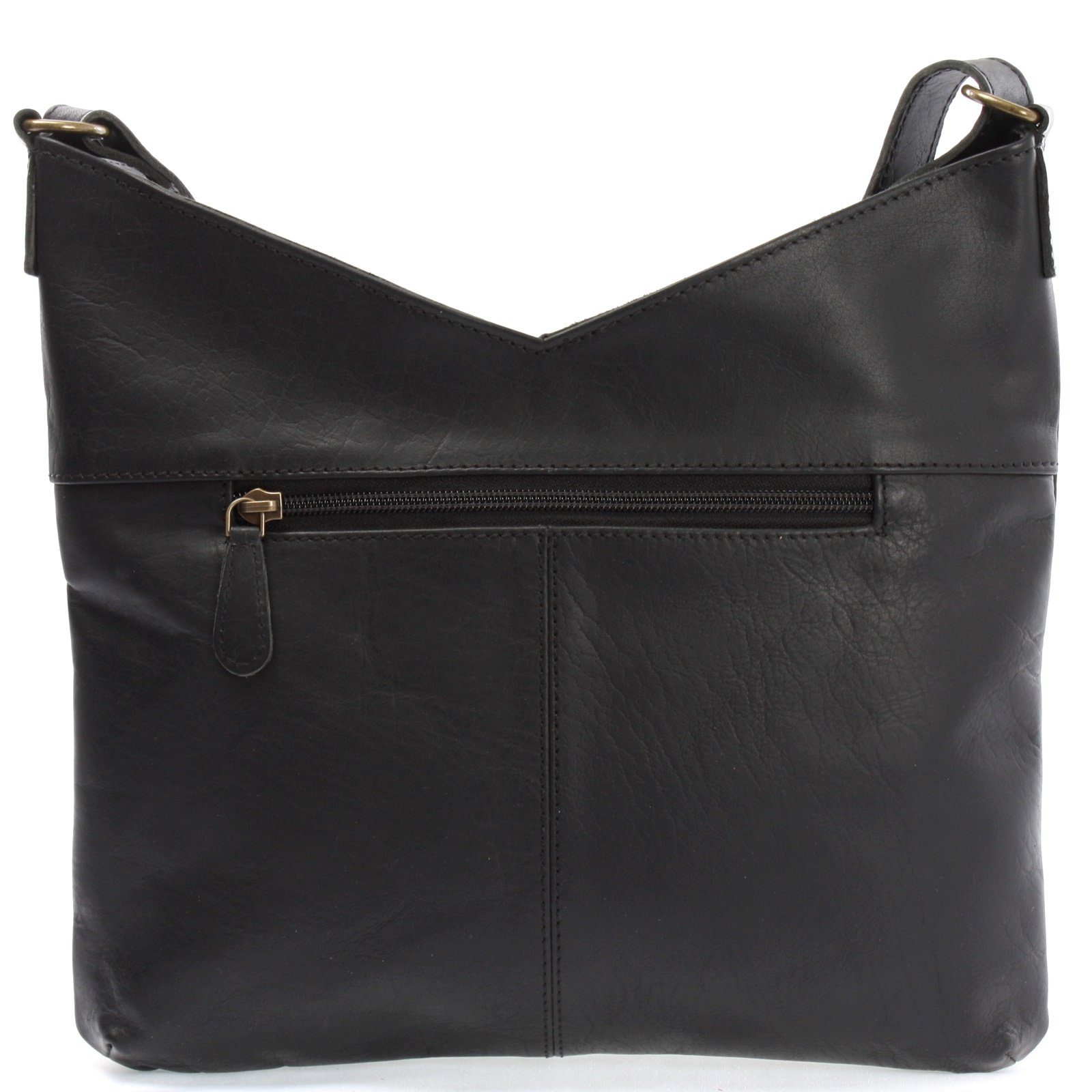 LECONI Umhängetasche Handtasche Ledertasche Damen Schultertasche Shopper Leder LE0065, Echtleder – 32×29 cm außen, 24 cm Mitte × 3 cm – verstellbarer Riemen – Bild 4 von 5