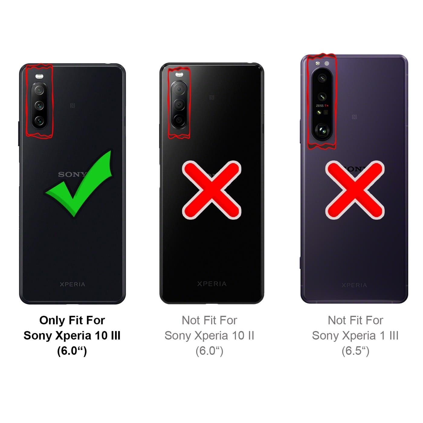 CoolGadget Handyhülle Magnet Case Handy Tasche für Sony Xperia 10 III 9 Zoll, Hülle Klapphülle Ultra Slim Flip Cover für Sony 10 III Schutzhülle