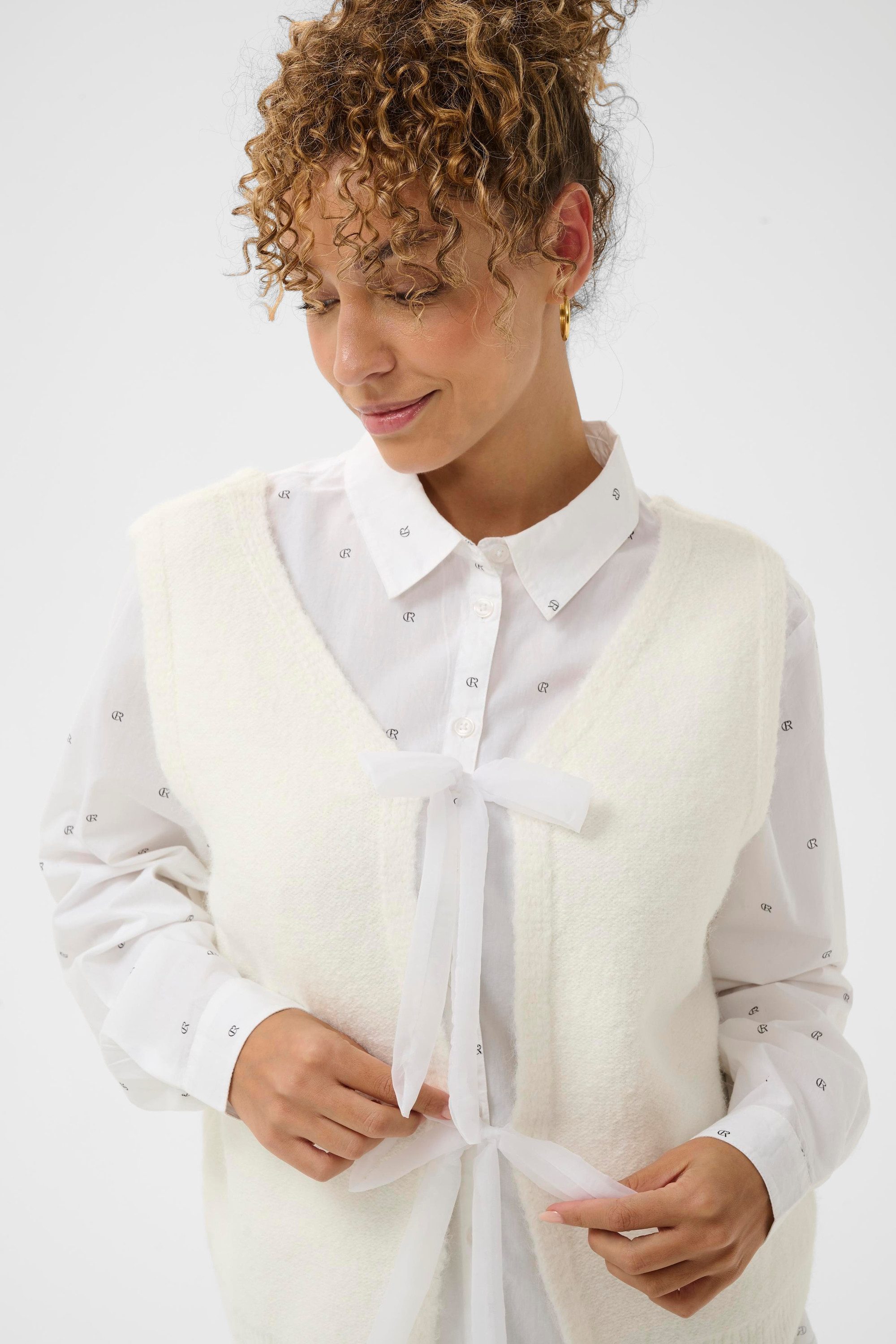 Cream Strickweste Strickweste CRBulp