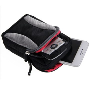 K-S-Trade Kameratasche für Sony RX100 Vll, Fototasche Gürtel-Tasche Holster Umhänge Tasche Kameratasche