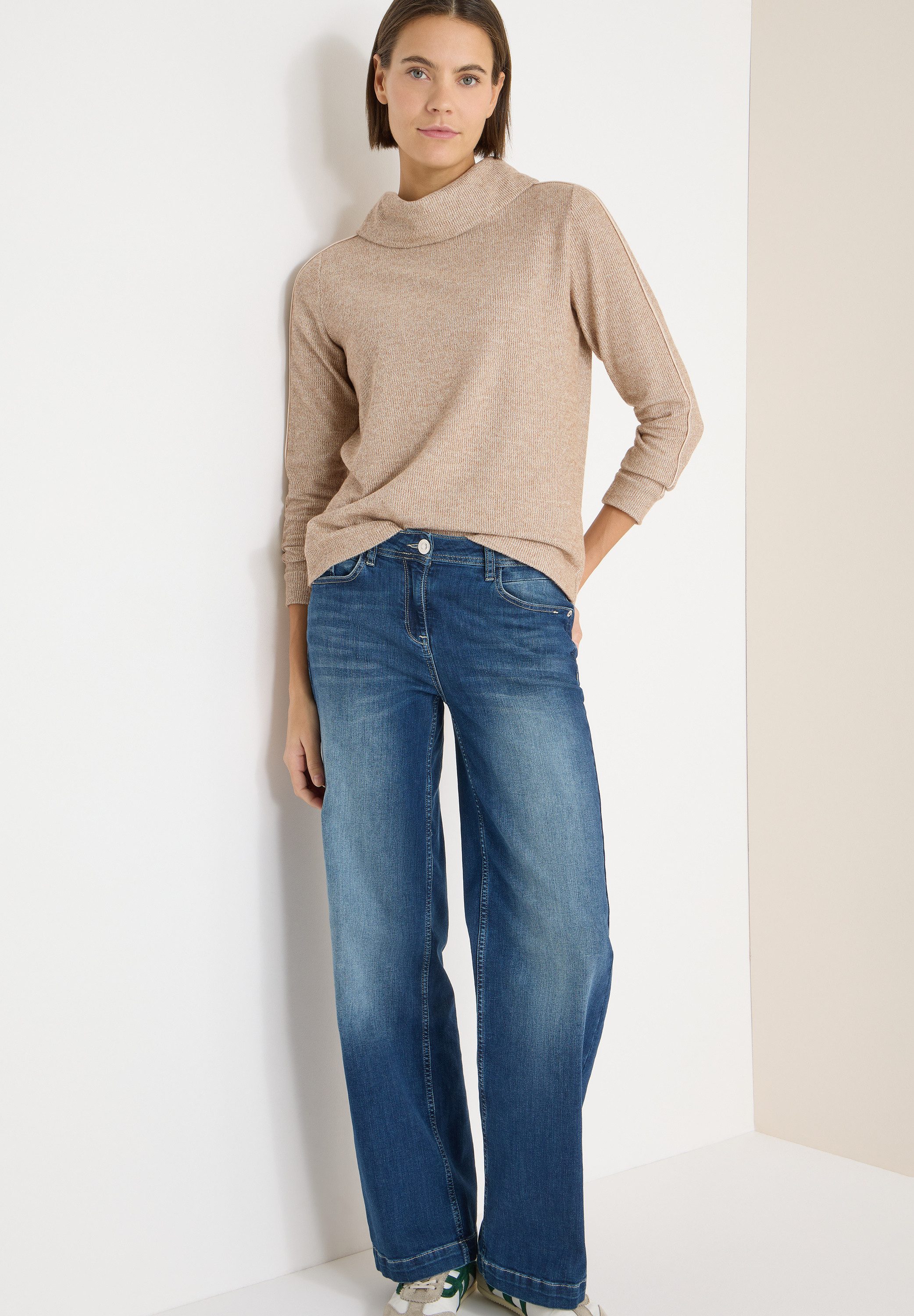 CECIL Sweatshirt mit Tape-Details an Ärmeln