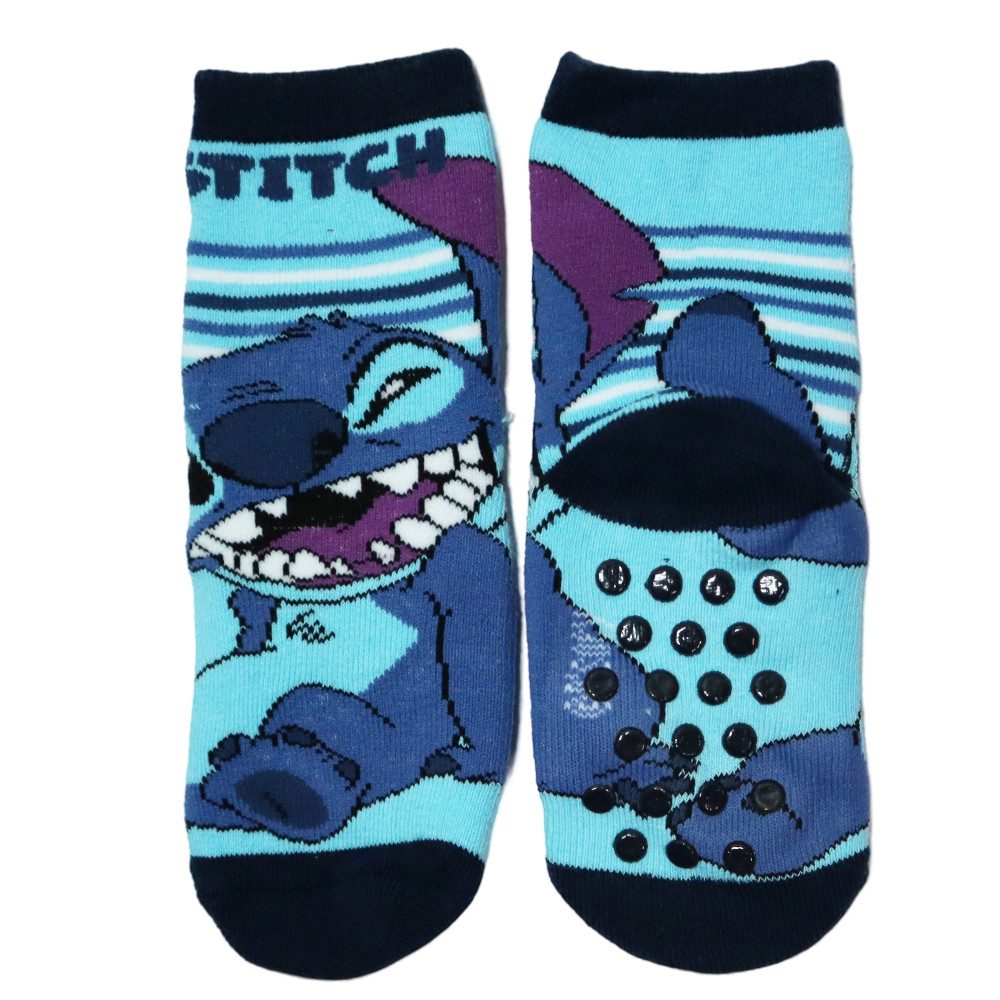 Disney ABS-Socken Disney Stitch Kinder lange Stopersocken anti Rutsch 2er Gr. 23 - 34