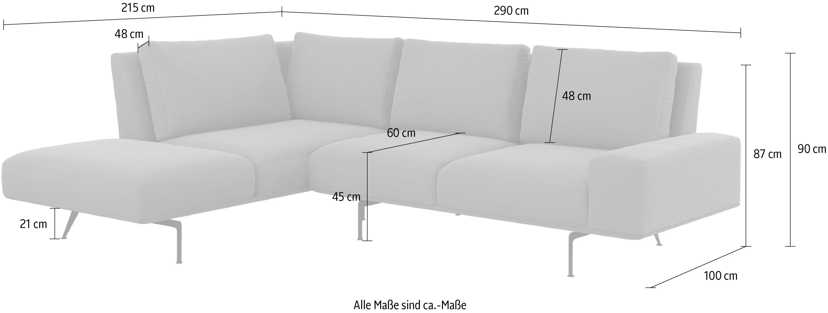 Ecksofa, Bodenfreiheit schöner mit machalke®