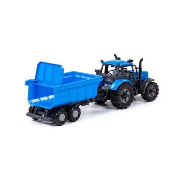 Polesie Spielzeug-Traktor Polesie Traktor Progress mit Kippanhänger, Schwungantrieb Box