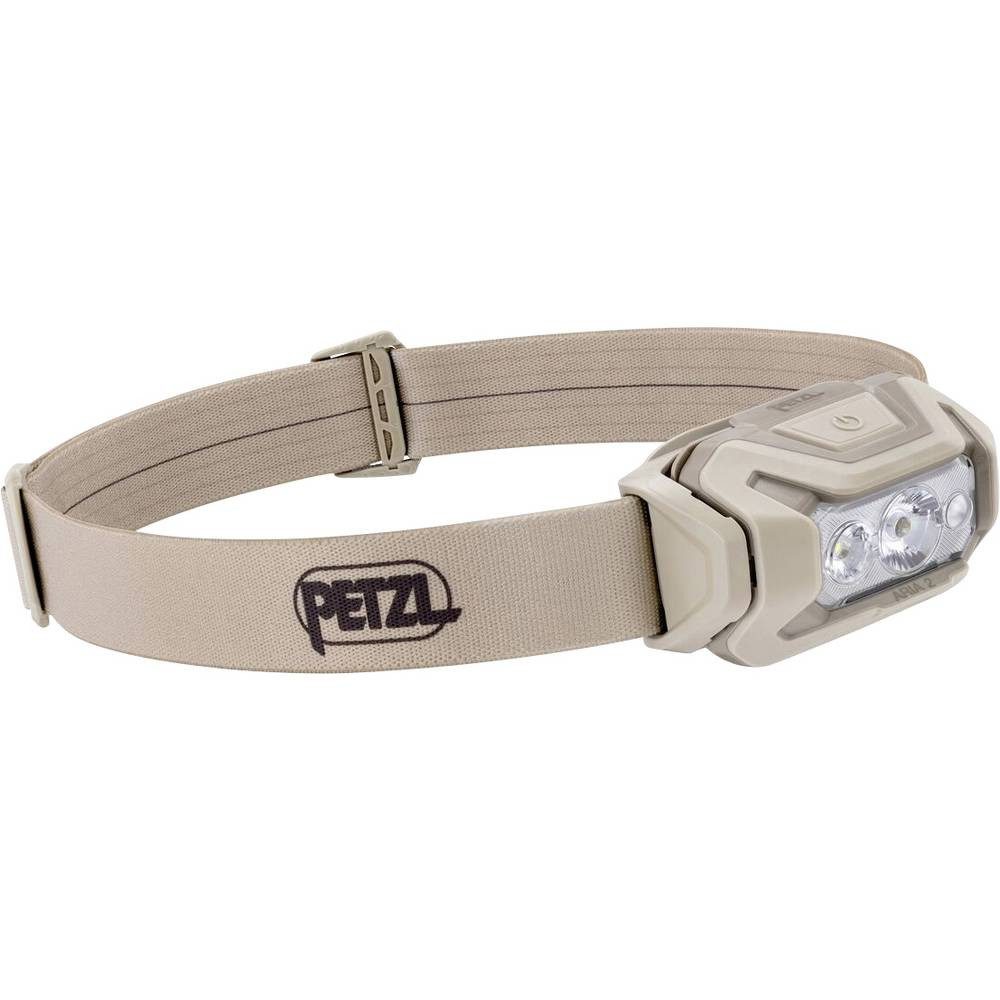 Petzl LED Stirnlampe ARIA® 2 RGB Desert LED Stirnlampe batteriebetrieben, Li-Ionen Akkus, verstellbar
