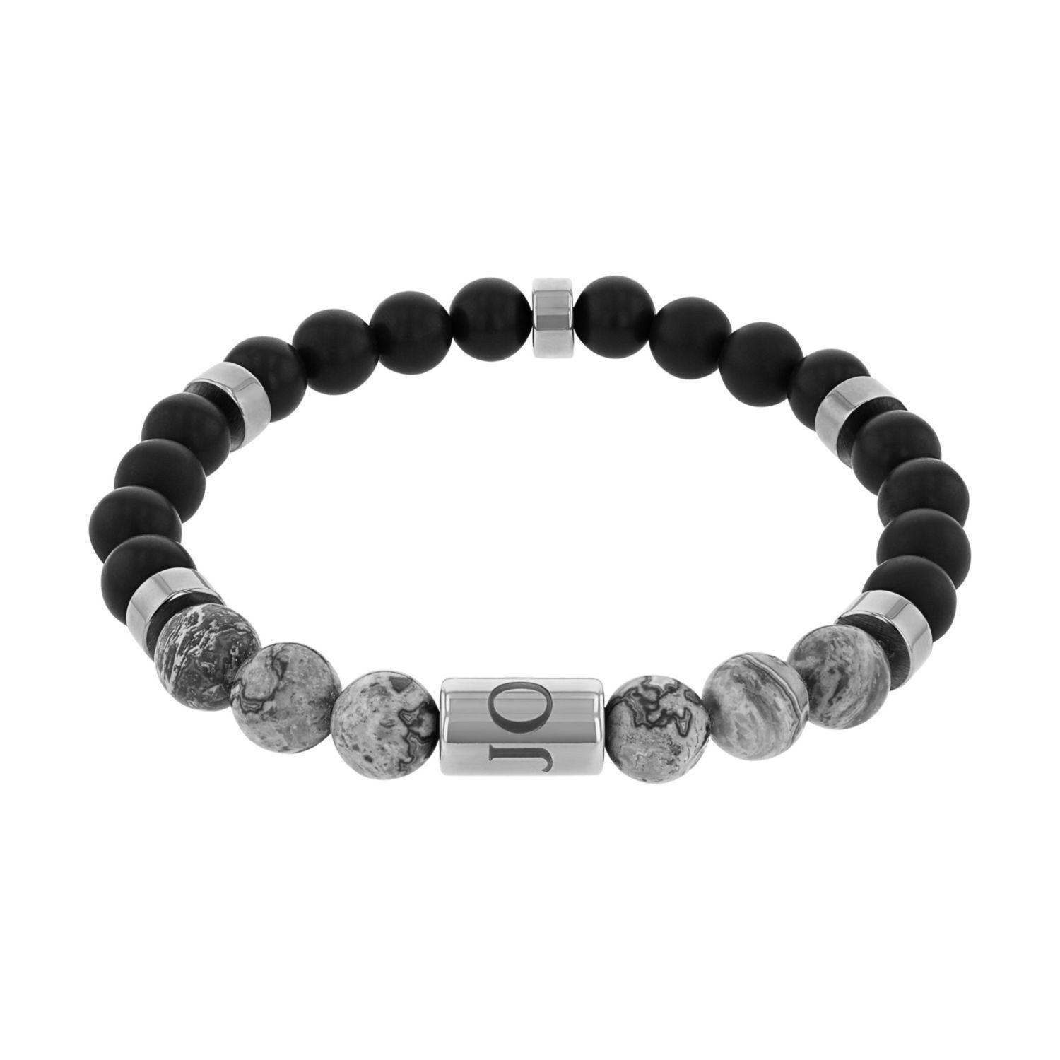 Joop! Armband JOOP! Armband für Herren, Edelstahl, Achat, Jaspis (Bead Armband, 1-tlg)