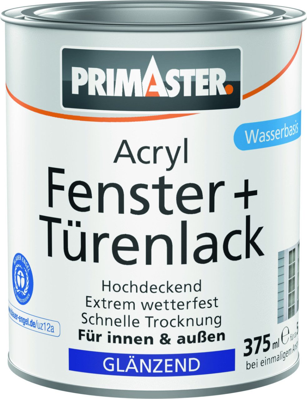 Primaster Acryl-Buntlack Primaster Acryl Fenster + Türenlack weiß glänzend