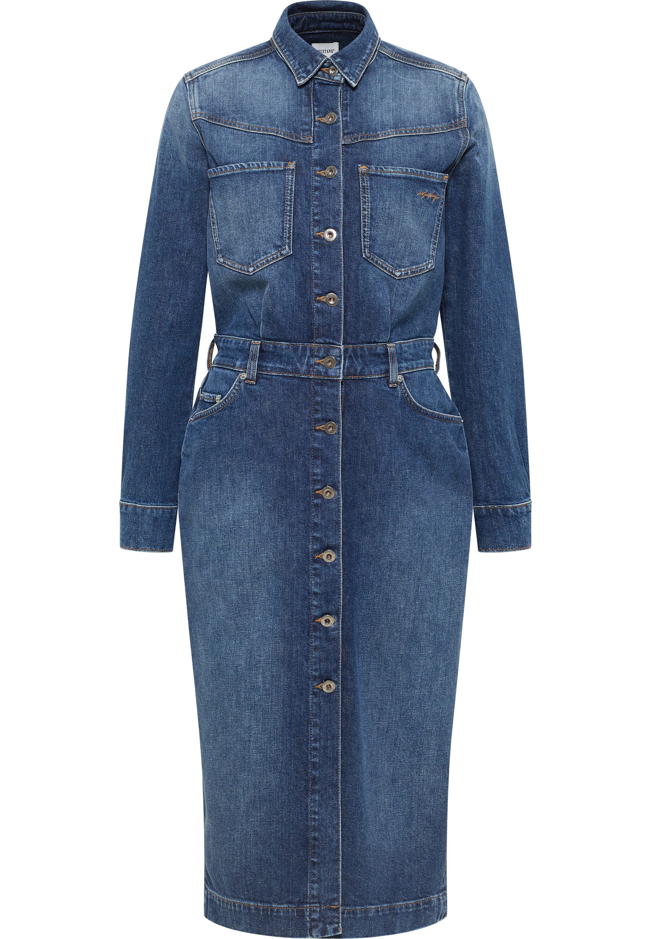 MUSTANG Midikleid Damen Style Emma Denim Dress günstig online kaufen