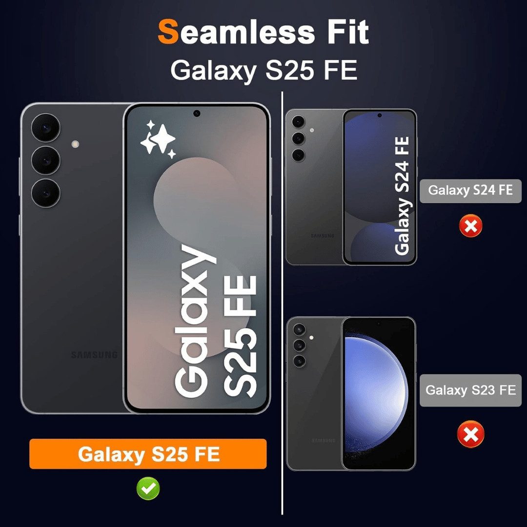 SmartUP Displayschutzglas 2X Schutzglas für Sasmung Galaxy S25 FE Display Kamera Panzerglas 9H für Samsung Galaxy S25 FE, 4 Stück, Rundumschutz, passgenaue Vera – Bild 2 von 5