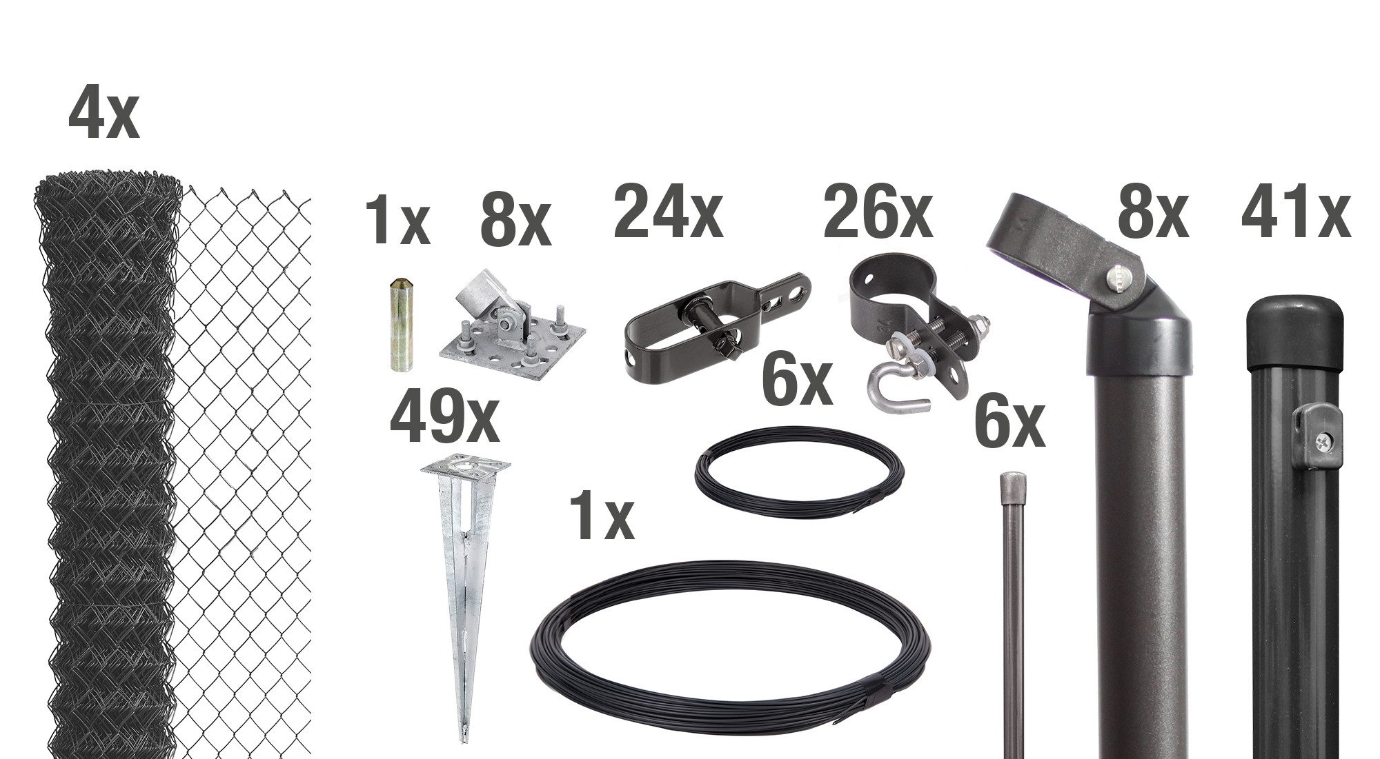 Alberts Zaun Alberts 631499 Maschendrahtzaun als Zaun-Komplettset, mit Einschlagbod, Alberts 631499 Maschendrahtzaun als Zaun-Komplettset, mit Einschlagbod