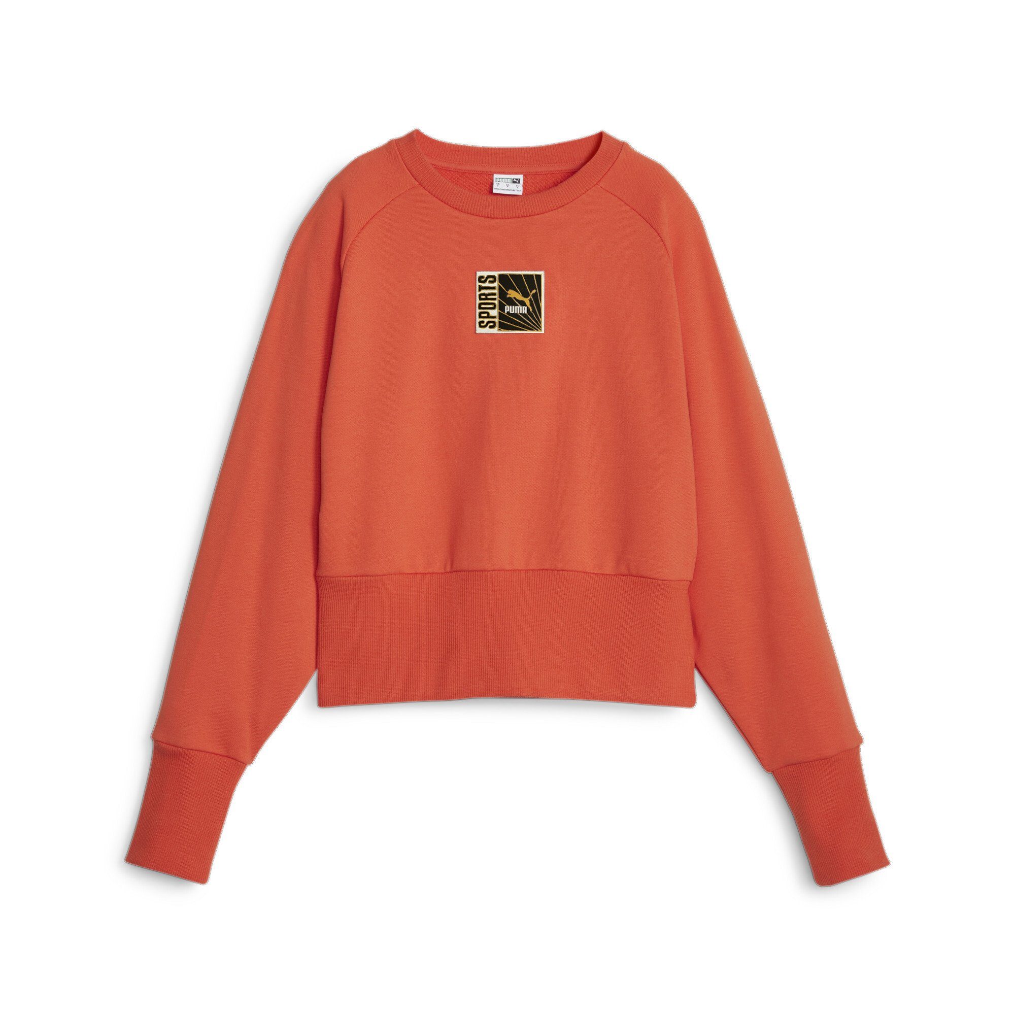 PUMA Sweatshirt CLASSICS Sweatshirt Damen Fall Foliage Orange