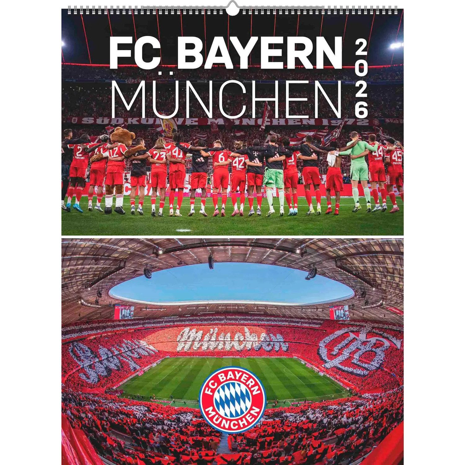 NEUMANN Wandkalender N NEUMANNVERLAGE - FC Bayern München 2026 Posterkalender, 48x64cm,...