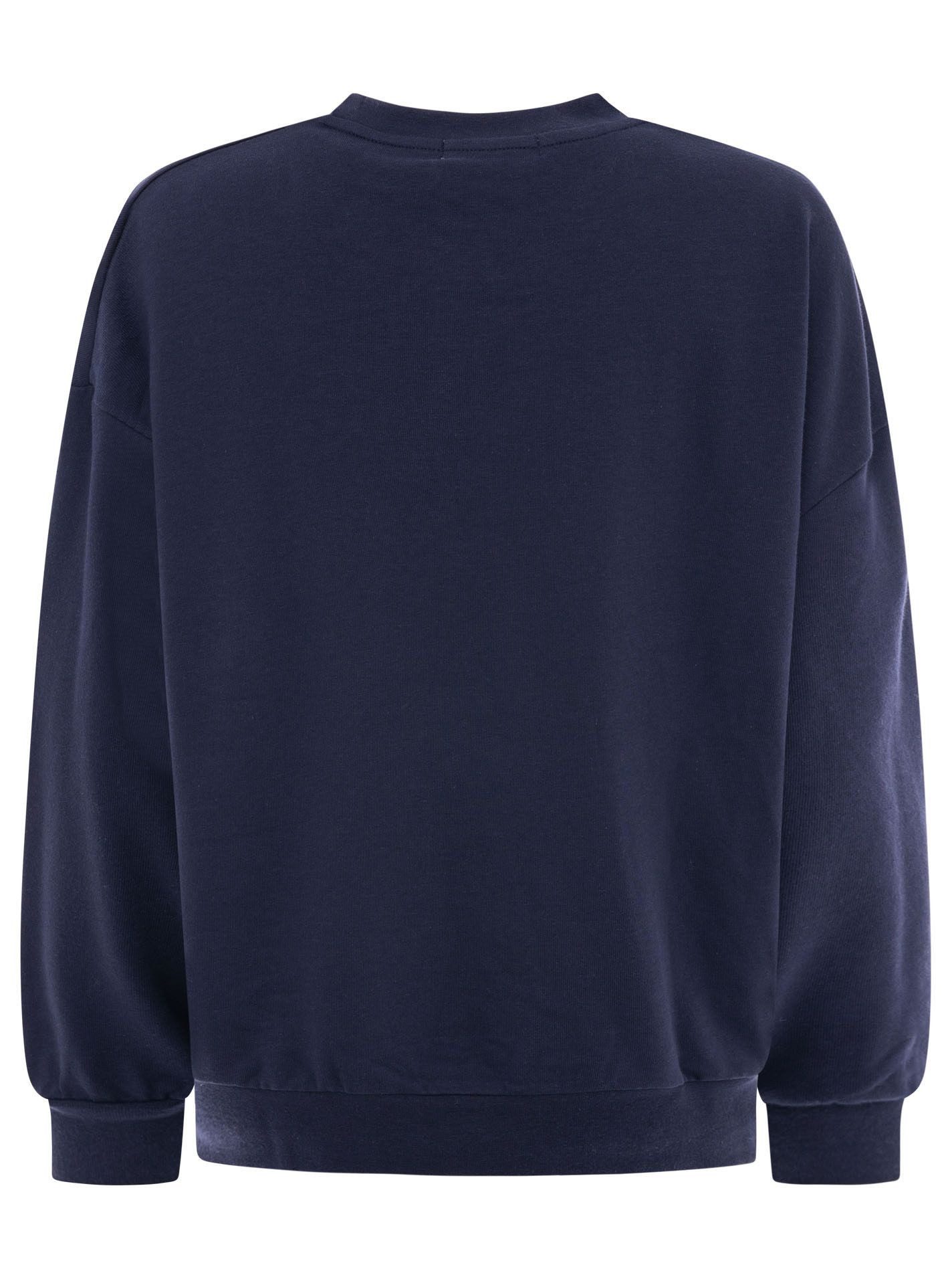 Zwillingsherz Sweatshirt "Feel Good Club" Rundhals, kleine Stickerei vorne – Bild 4 von 5