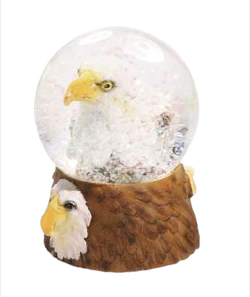 Schneekugel Weißkopfseeadler in einer Schneekugel