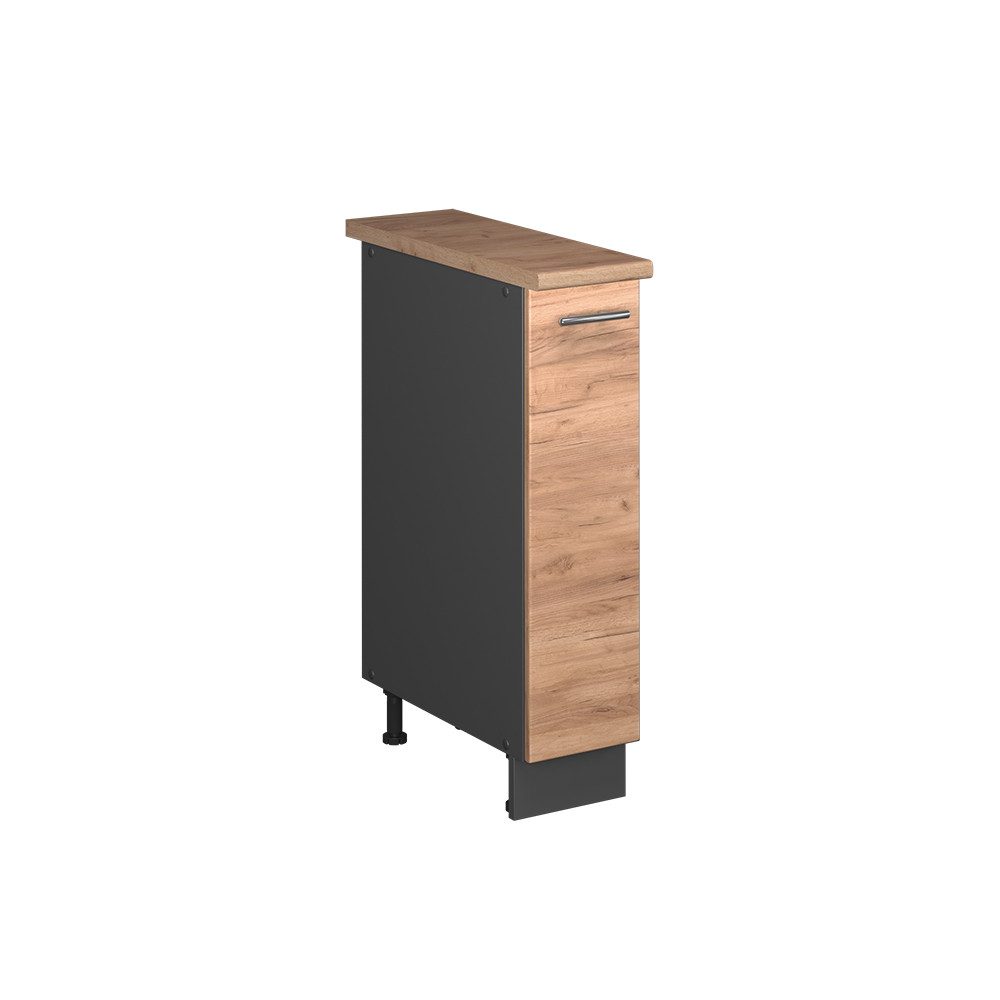 Vicco Apothekerschrank Fame-Line, Goldkraft Eiche/Anthrazit, 20 cm, AP Eiche (1-St)