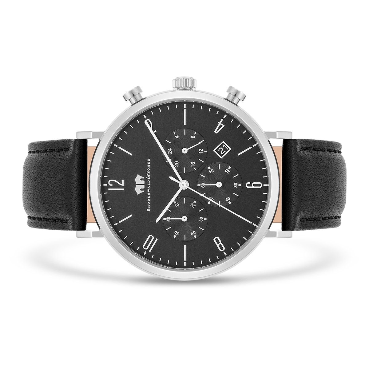 Rhodenwald & Söhne Chronograph Arakon schwarz Arakon, mit Echtleder-Armband günstig online kaufen