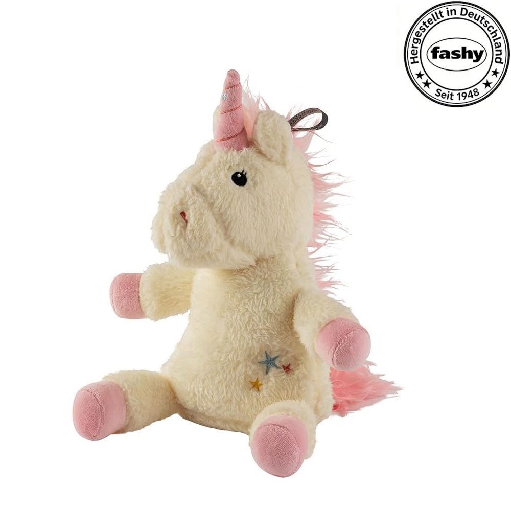 Fashy Wärmflasche Fashy Wärmekissen Einhorn "Elsa", Flauschbezug abnehmbar, waschbar