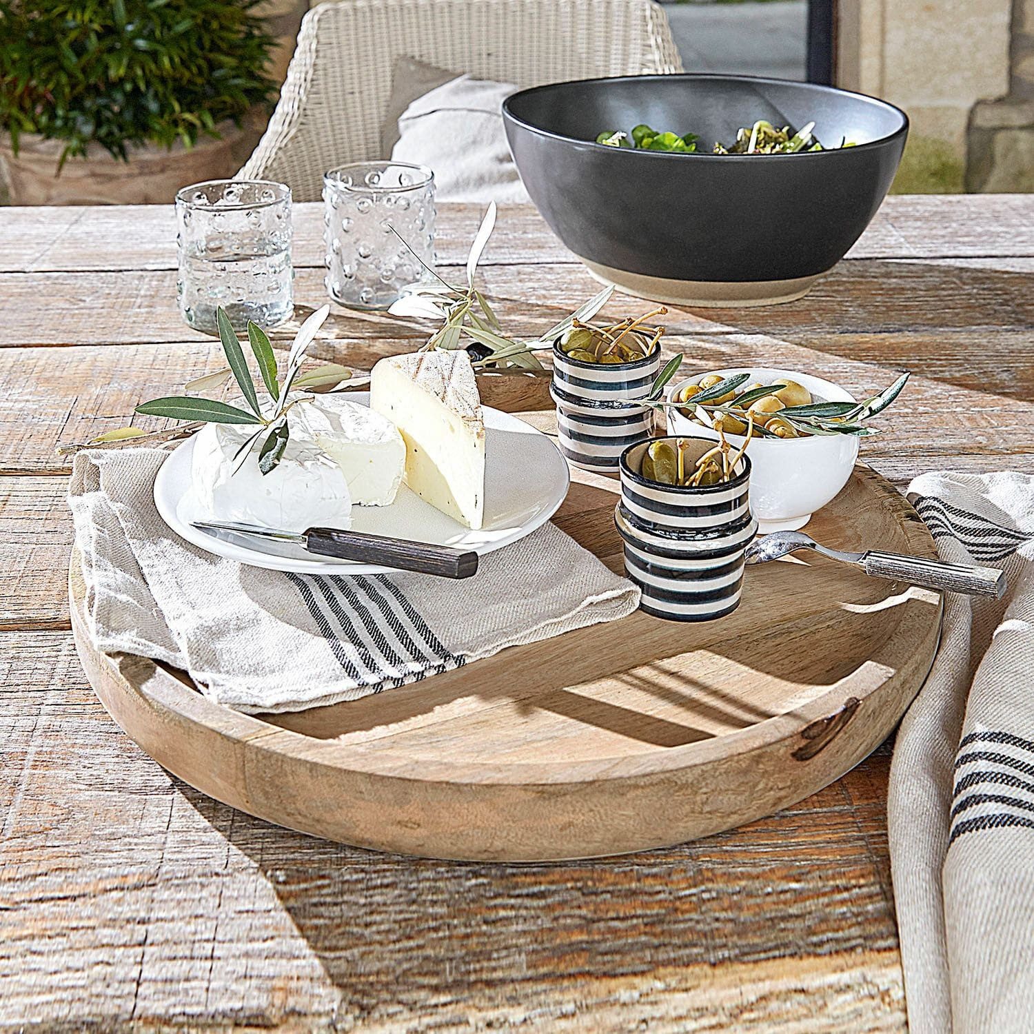 Mirabeau Tablett Tablett Helier braun, Mangoholz (mangifera indica)