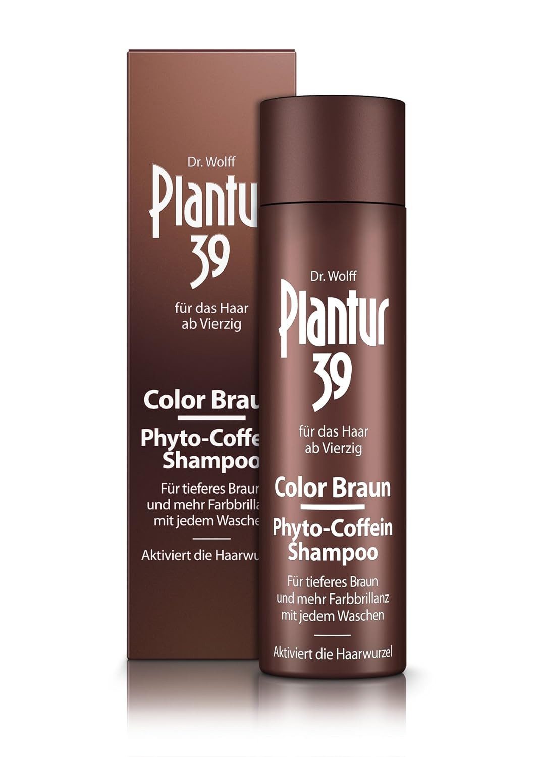 Plantur 39 Haarshampoo Color Braun Phyto-Coffein-Shampoo, 2-tlg.