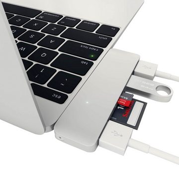 Satechi Type-C USB 3.0 3-in-1 Combo HUB USB-Adapter zu SD-Card, USB Typ C, MicroSD-Card