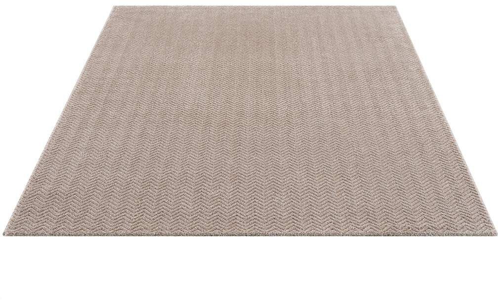 Carpet City Teppich "Friseé-Teppich FANCY805" rechteckig 12 mm Höhe Läufer, günstig online kaufen