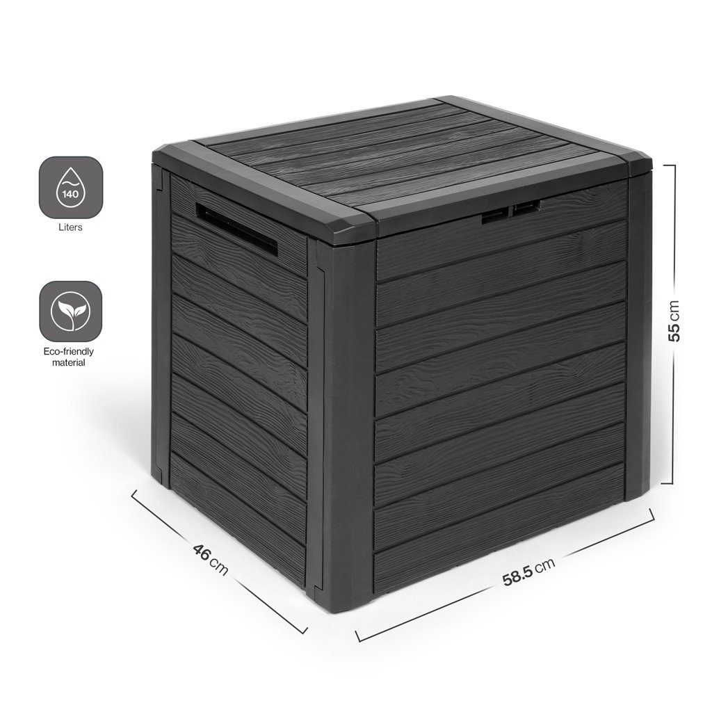 Kreher Kissenbox "WOOD" 140 Liter Volumen günstig online kaufen