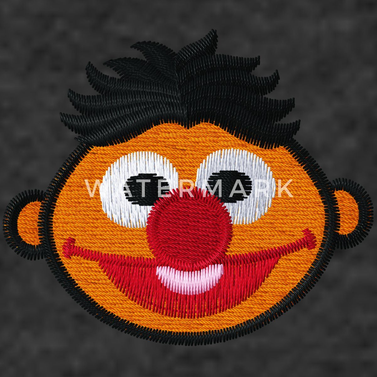 Spreadshirt Hoodie Sesamstraße Ernie Als Stickmotiv Herren Premium Hoodie (1-tlg)