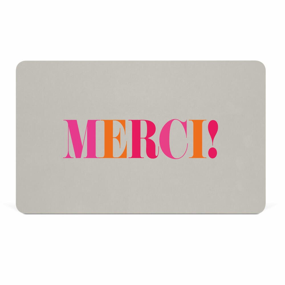 PPD Frühstücksbrett Merci pink D@H Tray, 14.3 x 23.3 cm, Resopal