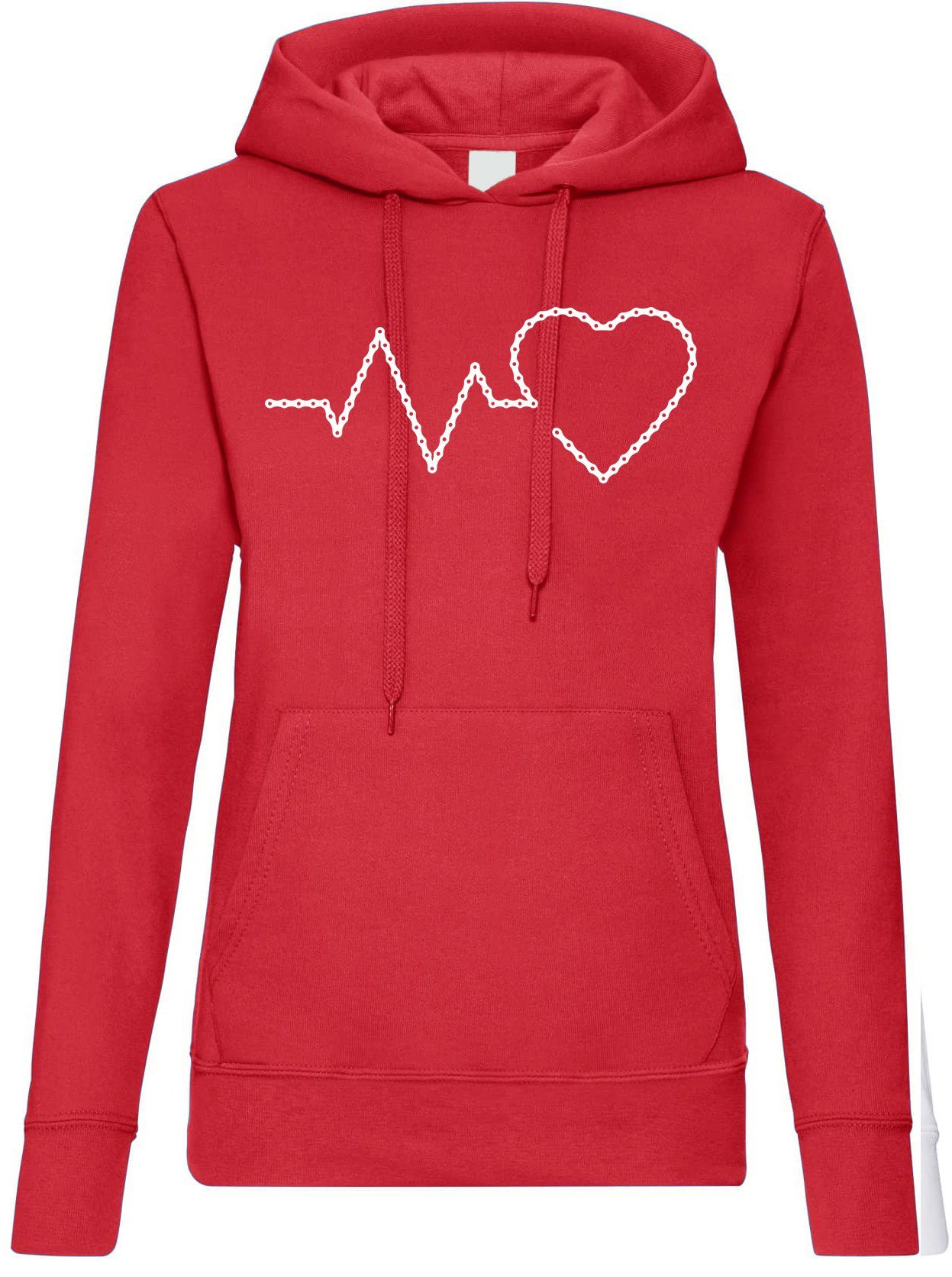 Youth Designz Kapuzenpullover Heartbeat Fahrradkette Damen günstig online kaufen