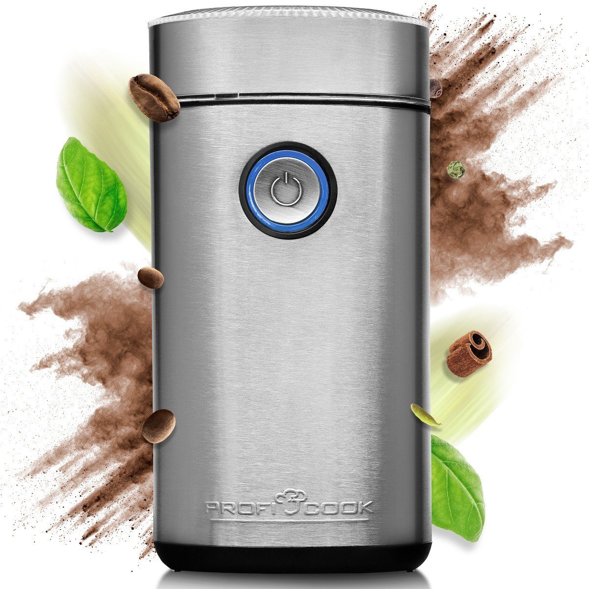 ProfiCook Kaffeemühle PC-KSW 1216, Kaffeemühle elektrisch mit 2-fach Edelstahlmesser
