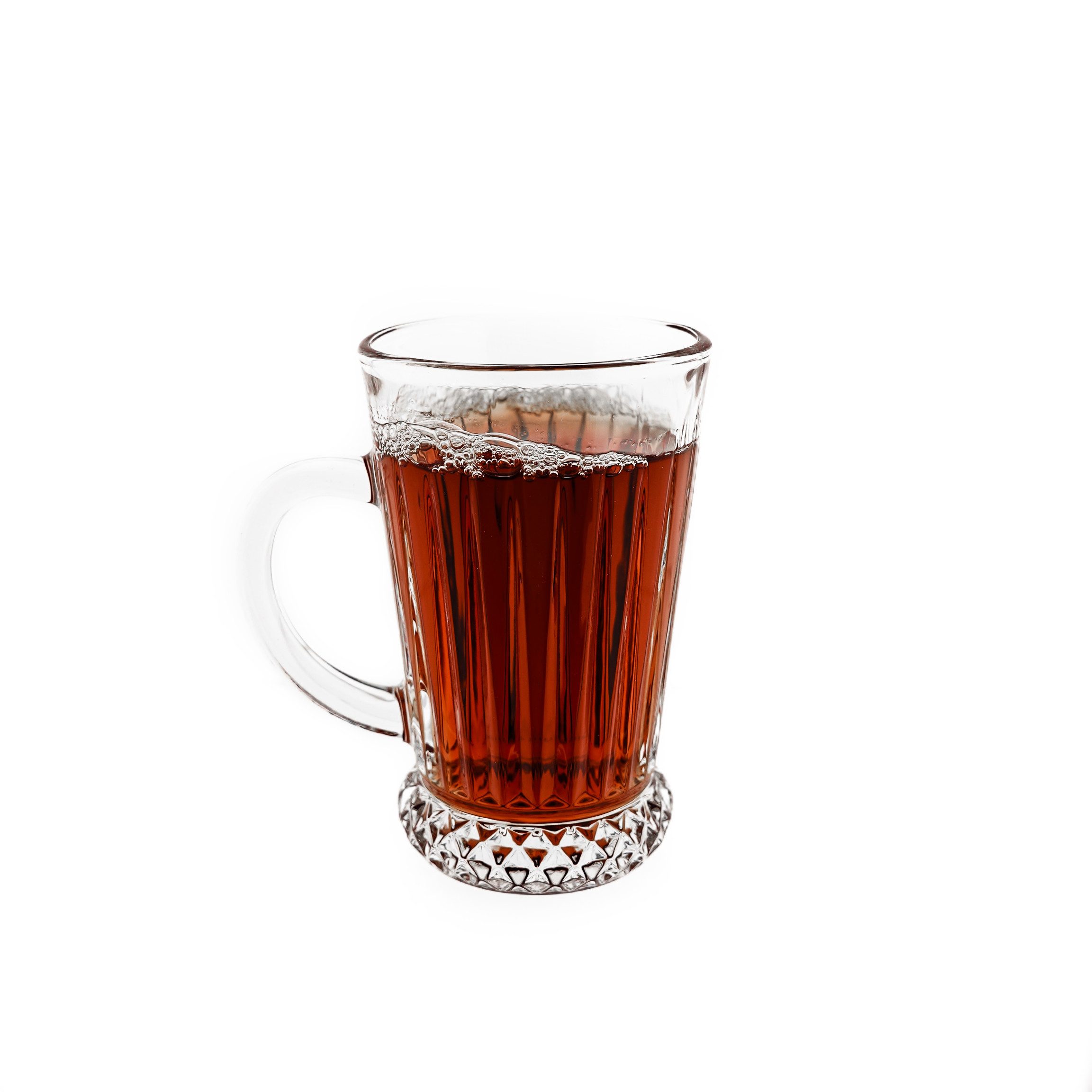 Almina Gläser-Set Elegantes 6 -tlg Set aus Glas Teegläser Trinkgläser Transparent 210 ml, 6-tlg.