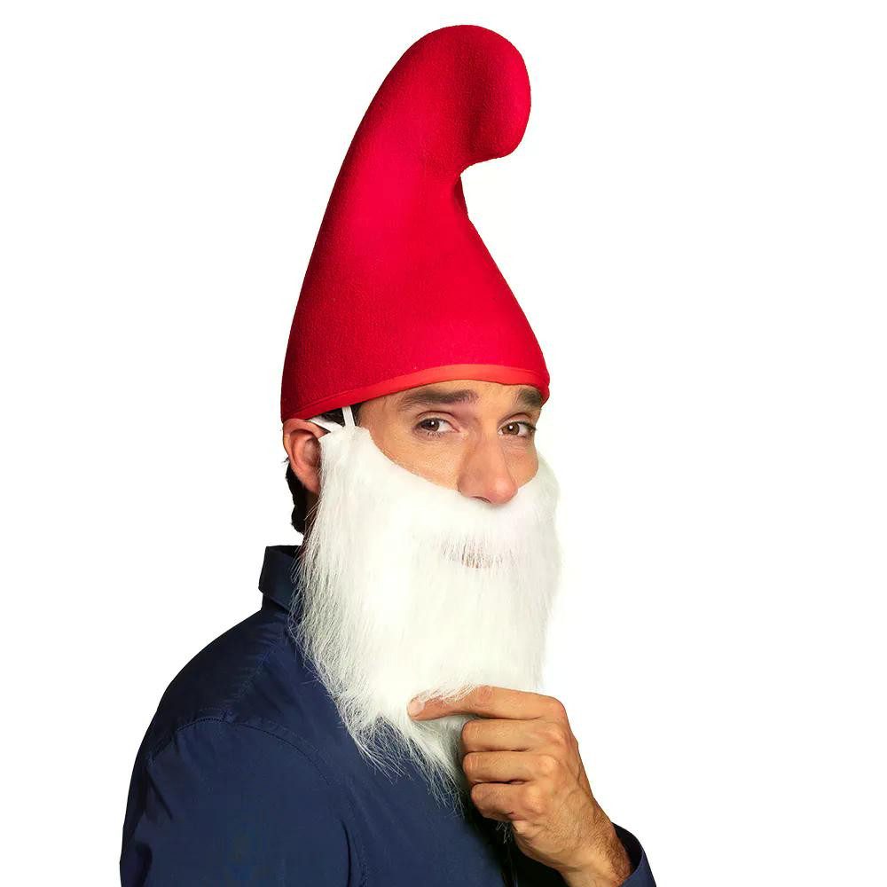 Boland Kostüm Weißer Bart Kostüm langer Vollbart für Nikolaus Wichtel Zwerg, Passend für Nikolaus, Weihnachtsmann Wichtel oder Zwerge