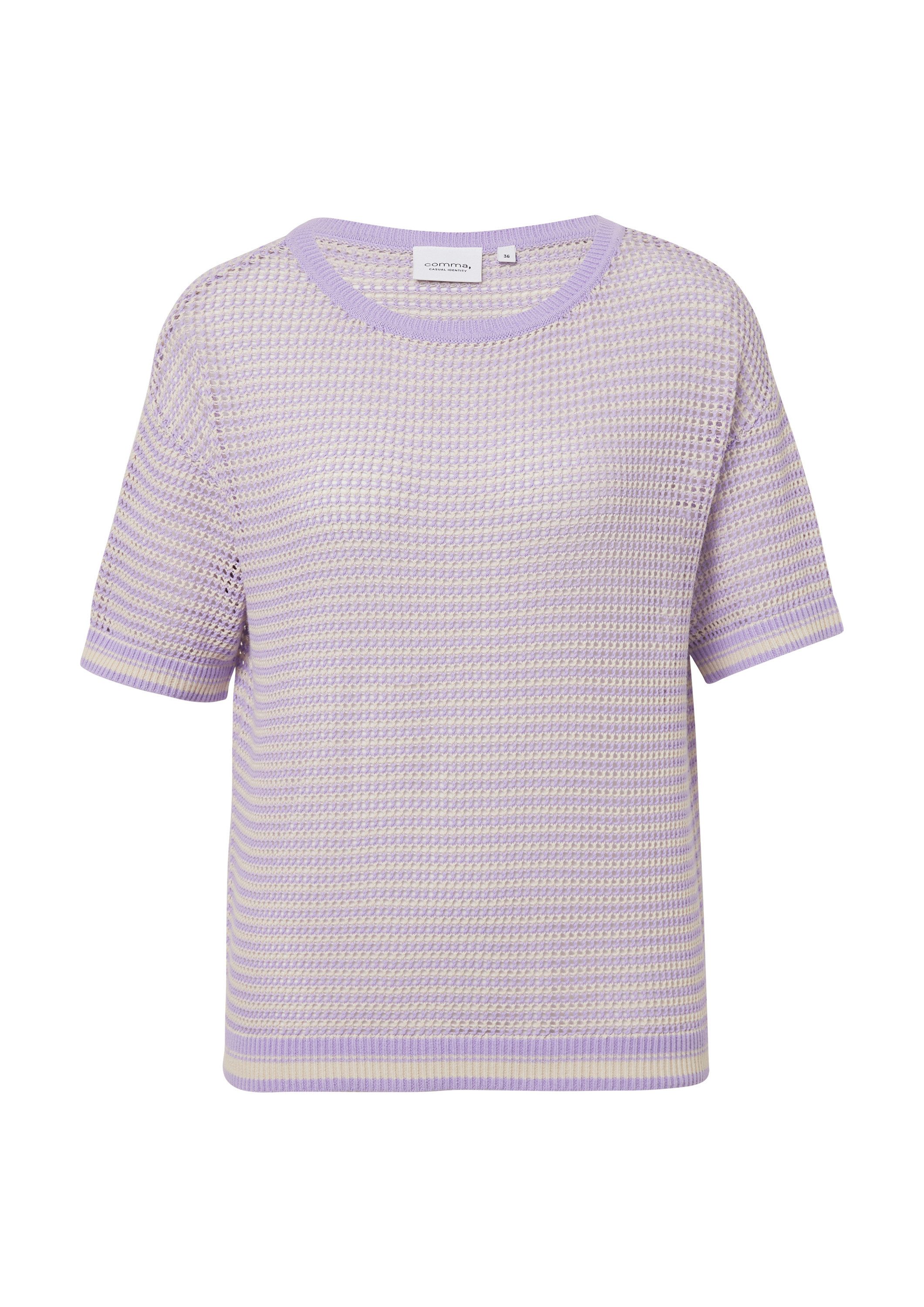 comma Kurzarmpullover Strickpullover (1-tlg) günstig online kaufen