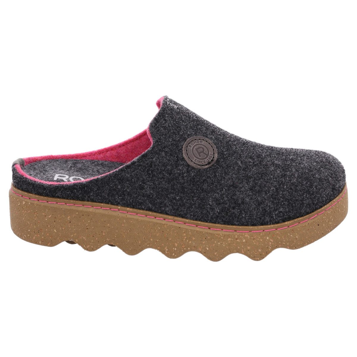 Rohde Foggia-D Clog (1-tlg) Clogs - Damenhausschuh in perfekter Passform, Sohle in Korkoptik