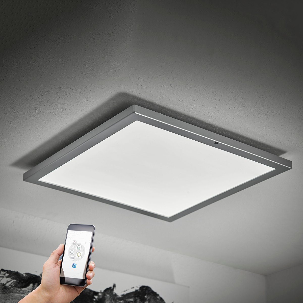 MeLiTec LED Deckenleuchte D110 Smart Home, LED fest integriert, warmweiß - günstig online kaufen