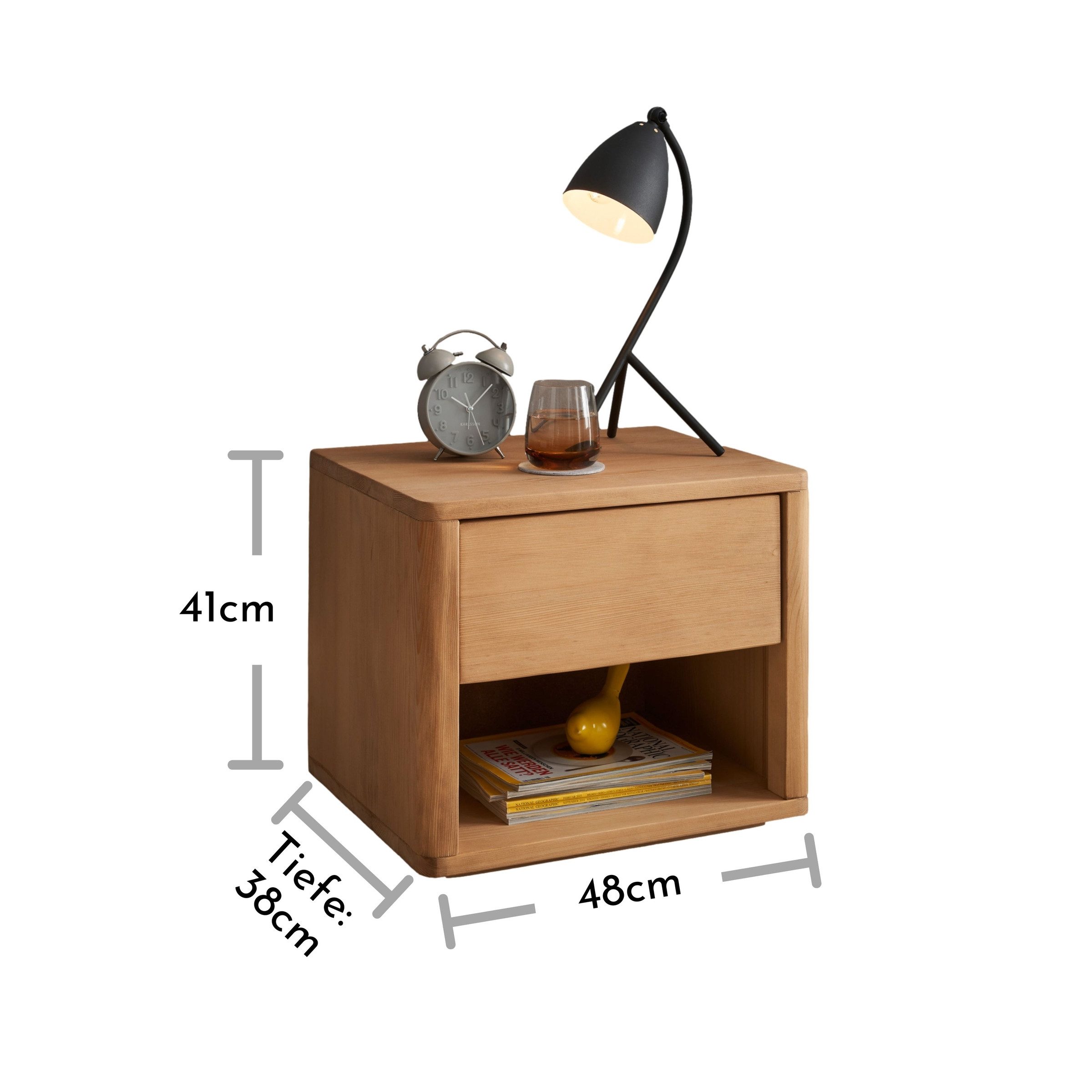 freiraum Nachtkommode Trendline Massiv, 48 x 41 x 38 cm (B/H/T)