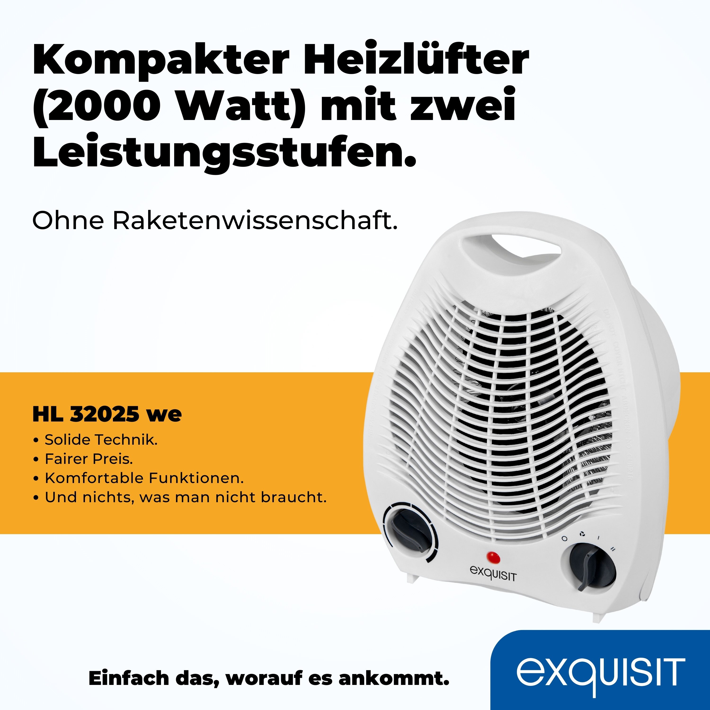 exquisit Heizlüfter HL 32025 we, 2000 günstig online kaufen
