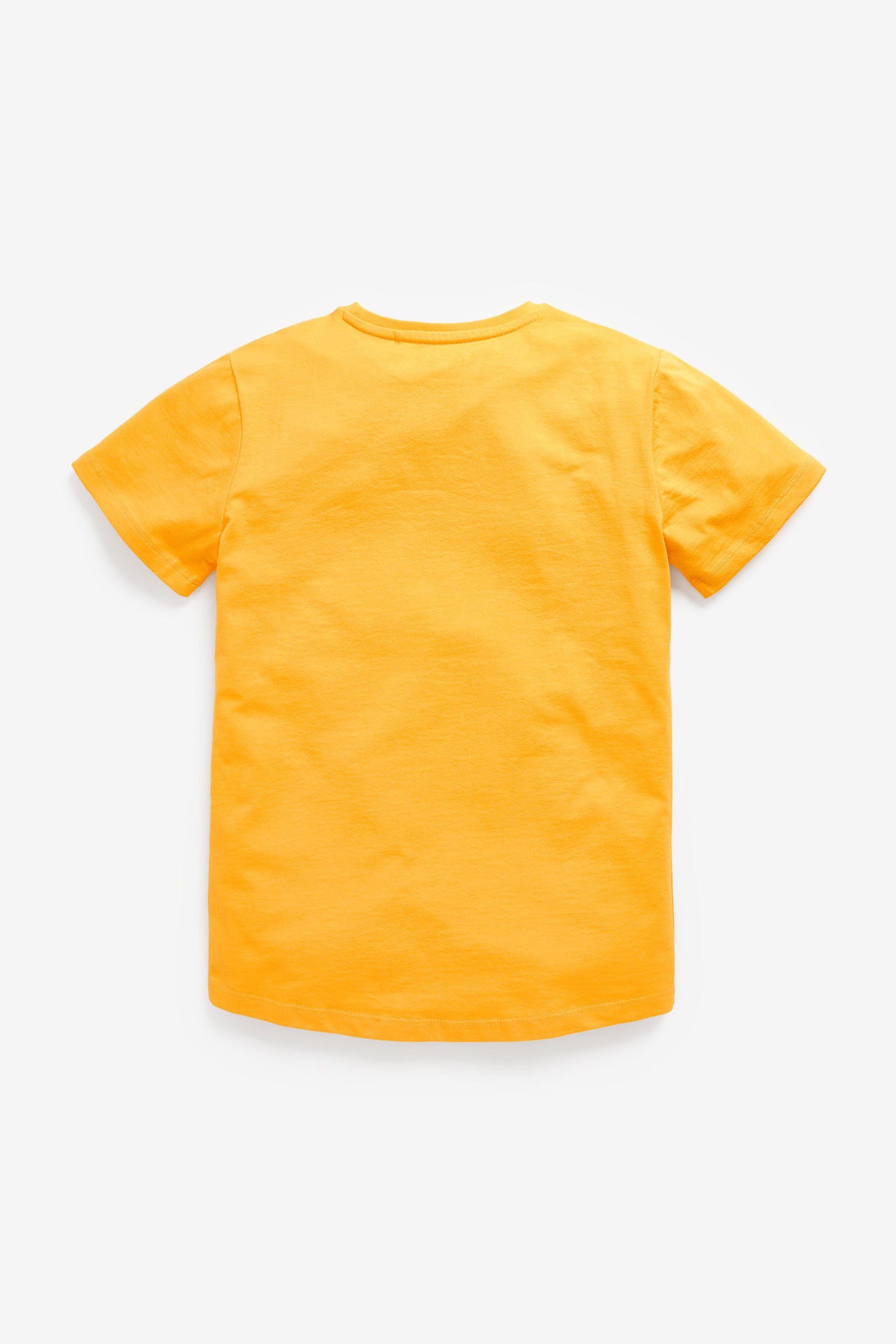 Next T-Shirt T-Shirt von Minecraft Pokémon (1-tlg) mit Yellow Pailletten