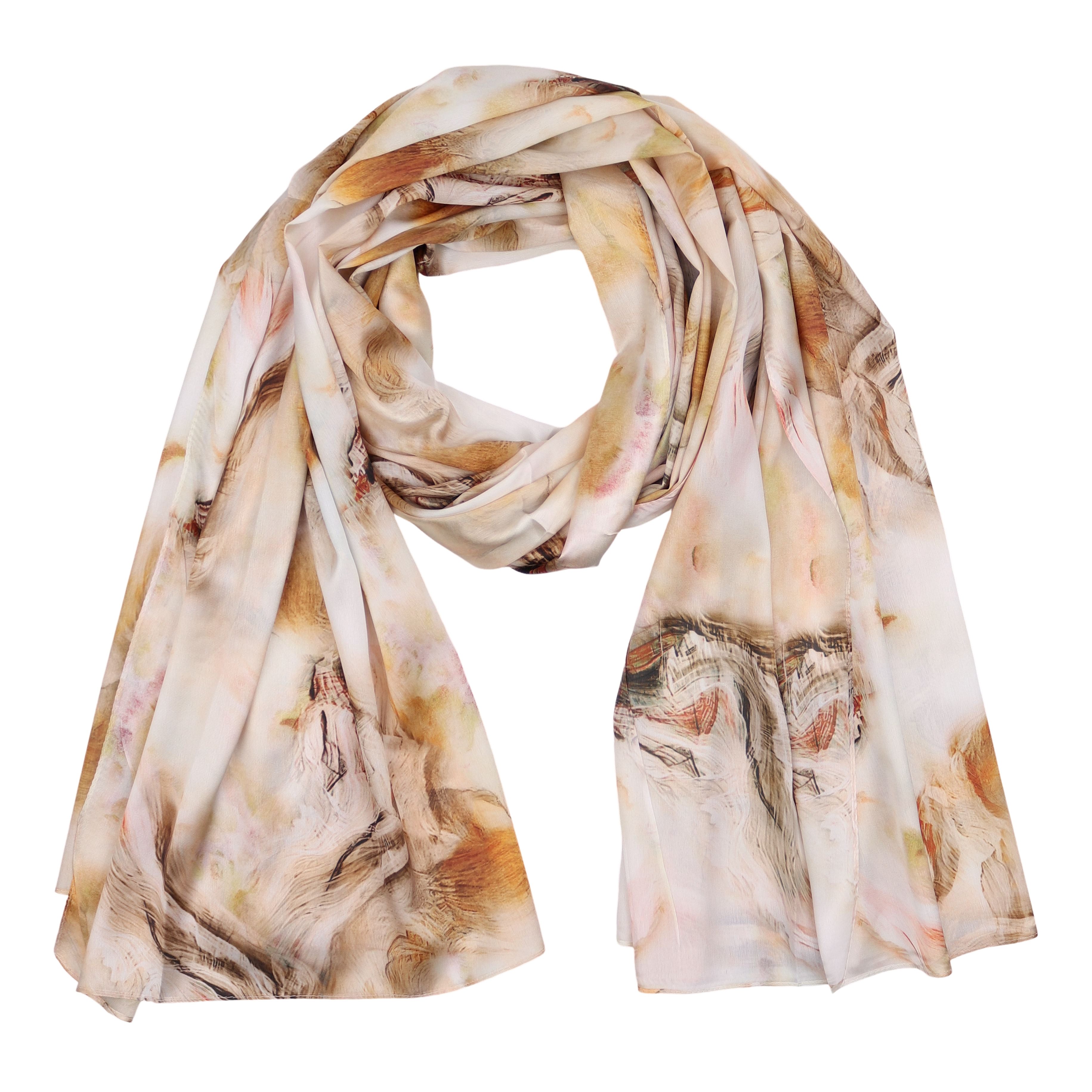 MIRROSI Modeschal Weicher & Leicht Großes Schal, ca.90x180cm, Schönes Muster, (aus 80% Viskose 20% Seide, Atemberaubende Designs), Damen Halstuch Stola ideal für Frühling, Sommer und Herbst