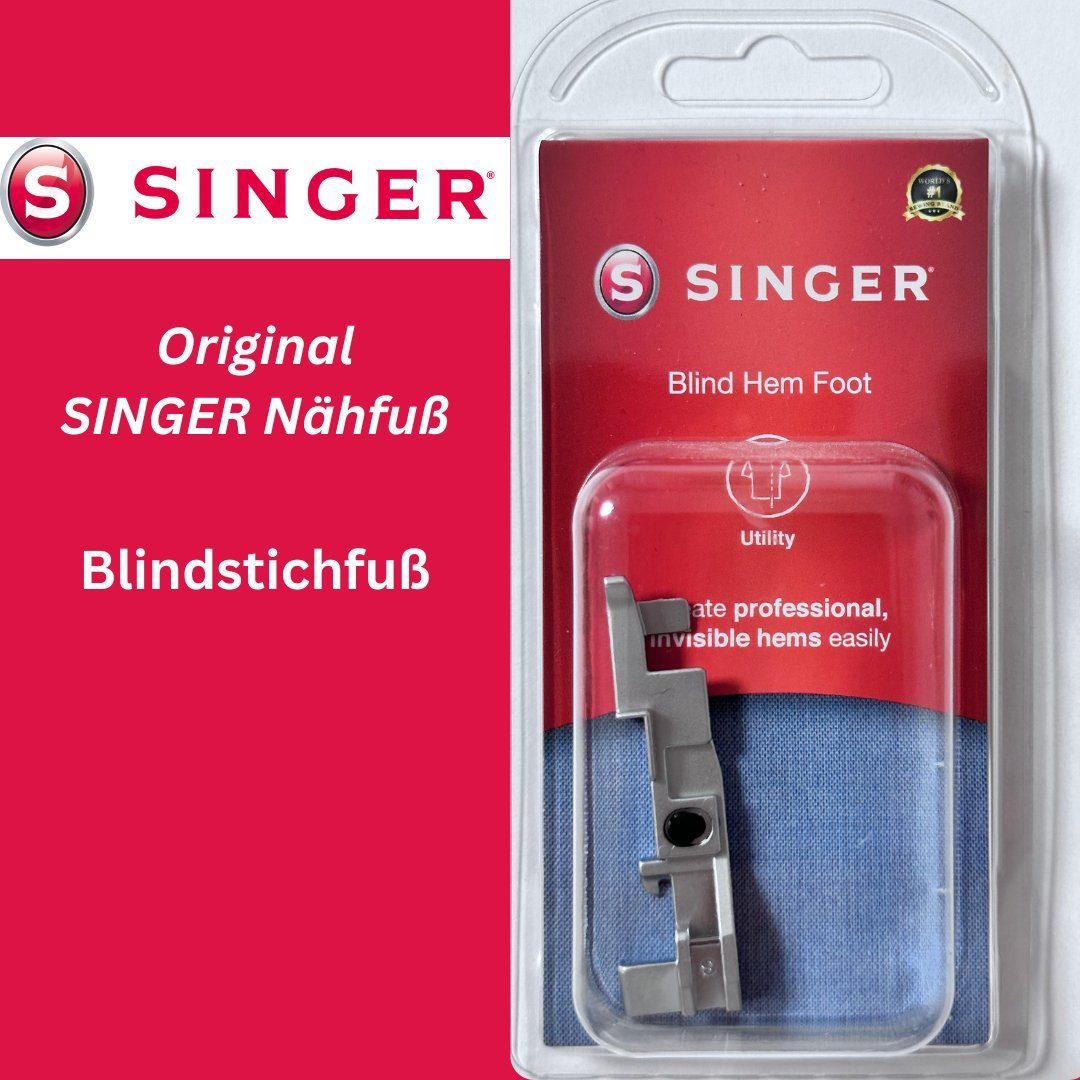 SINGER Blindtsichfuß Maschinentyp SA für Overlock-Nähmaschine Original Singer