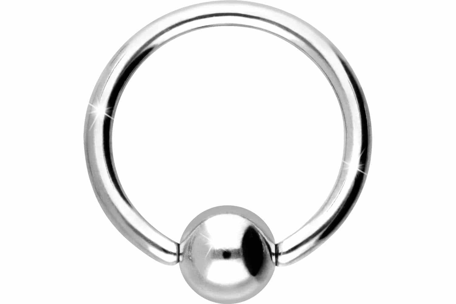 PIERCINGLINE Nasenpiercing Titan Klemmkugelring (Klemm-Ringe, 1-tlg)