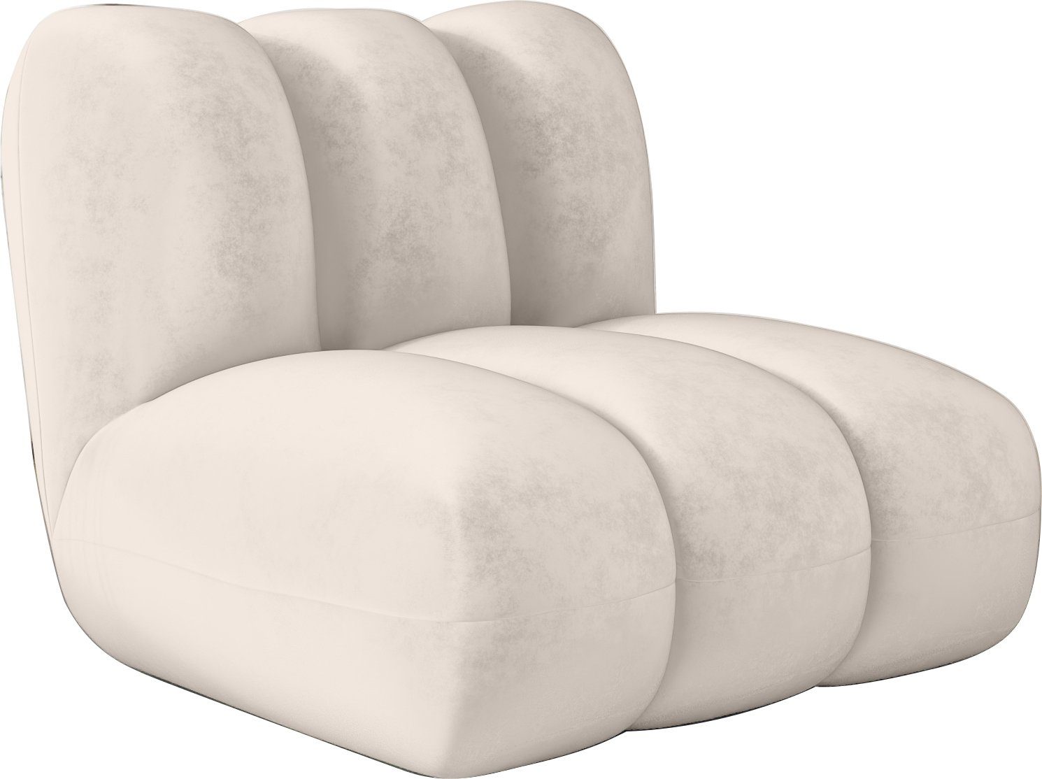 LeGer Home by Lena Gercke Sessel Priya Loungesessel, moderne Steppung, auch in Bouclé, perfektes Einzelstück, gemütlich und modern, B/T/H: 102,5/106,5/83 cm – Bild 4 von 5