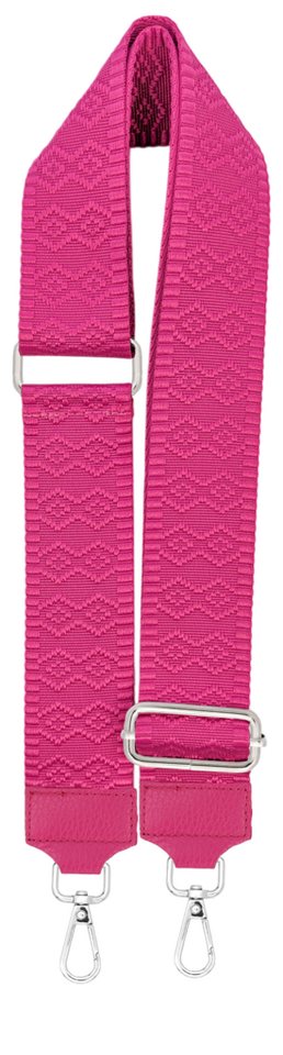 SEVA Schulterriemen Taschengurt,Verstellbarer Taschenriemen,5cm Breiter Schultergurt (Riemen für Tasche, Karabiner in silberner Farbe) Taschengurte zum wechseln, Trageriemen, Made in Italy