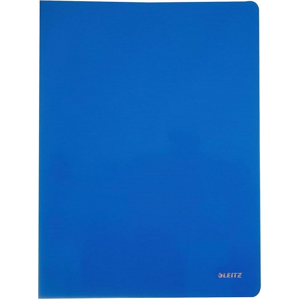LEITZ Fächermappe Solid Sichtbuch DIN A4, 20 Hüllen hellblau