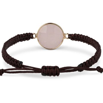 BENAVA Armband Yoga Armband - Quarz Edelstein Perlen mit Quarz Anhänger, Handgemacht