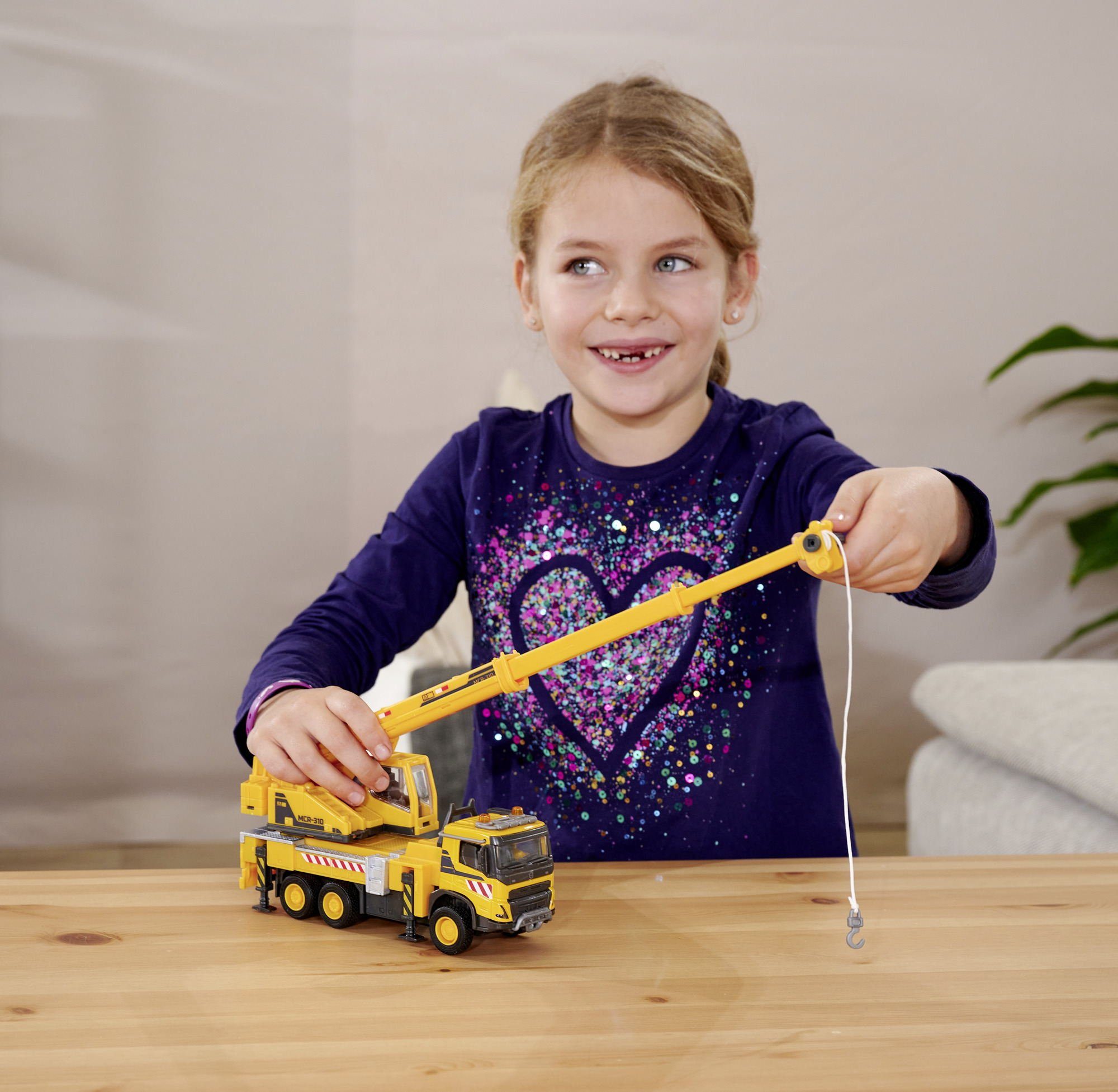 majORETTE Spielzeug-Kran Spielzeugauto Baustelle Kran Volvo günstig online kaufen