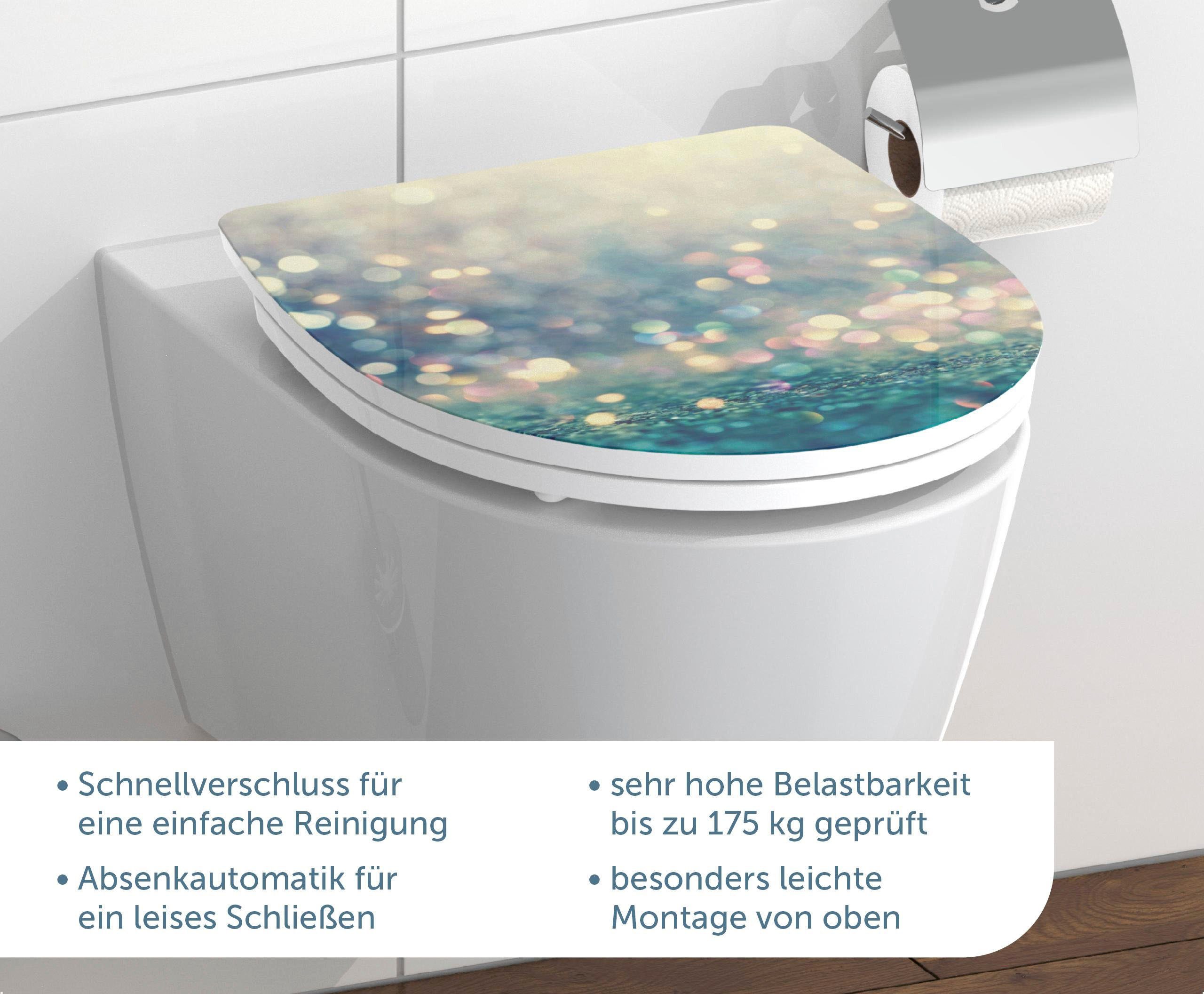 Schütte WC-Sitz Magic Light, Duroplast, mit Absenkautomatik und Schnellvers günstig online kaufen