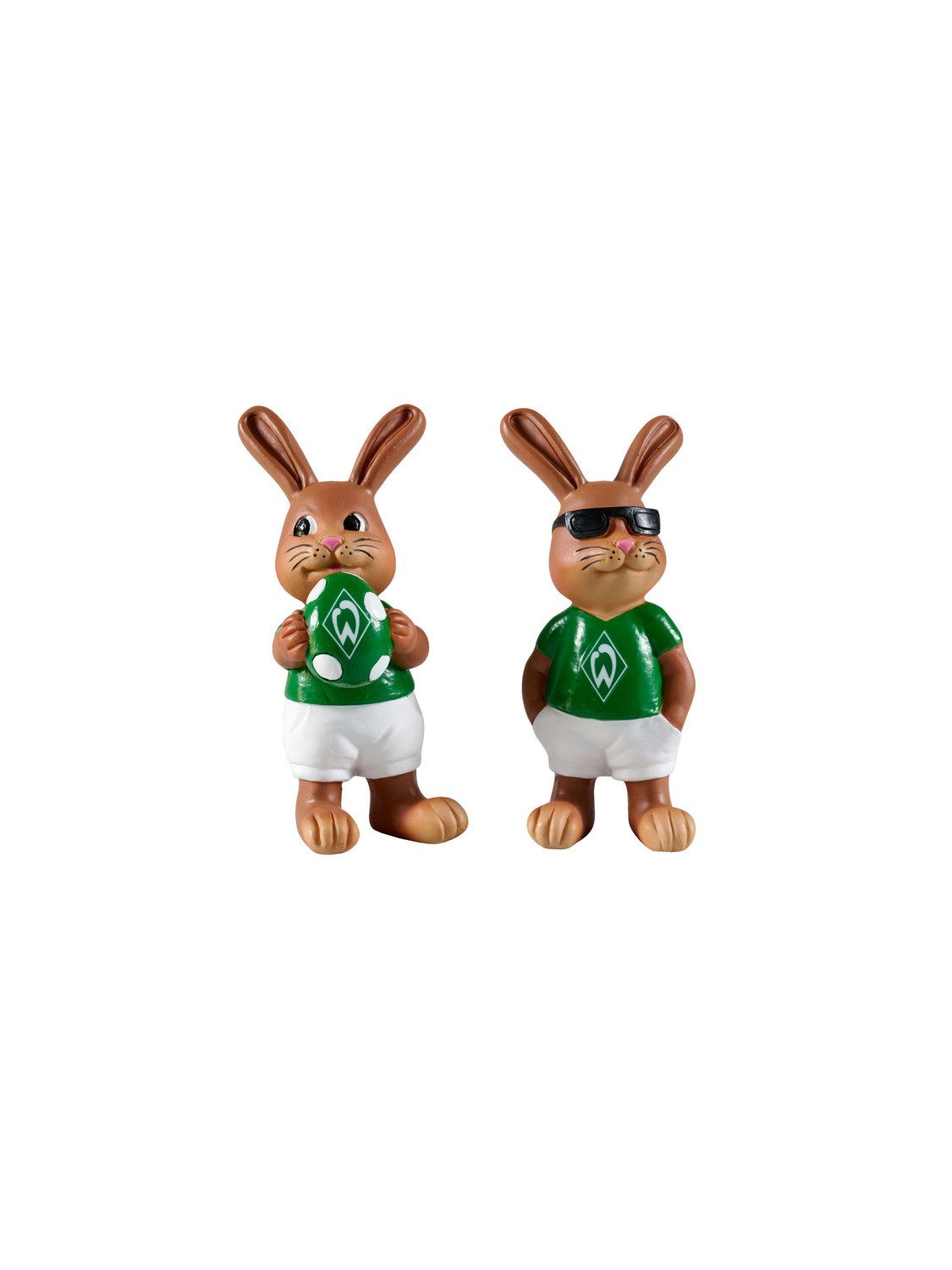 Werder Bremen Dekofigur SV Werder Bremen Osterfiguren Ostern Hasen 2er-Set