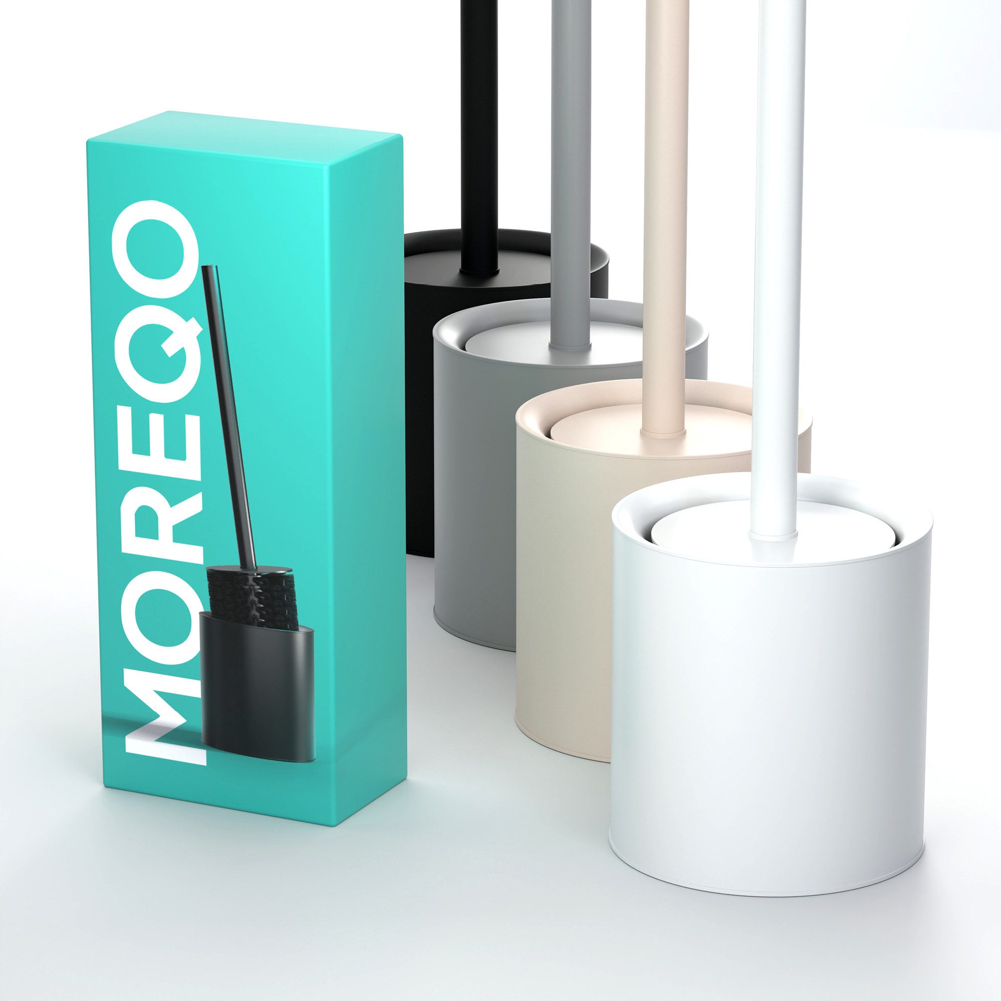 SAVEGA WC-Reinigungsbürste MOREQO - Design Toilettenbürste, Gästewc, Toilette, Badezimmer, (Packung, 2-tlg) von SAVEGA