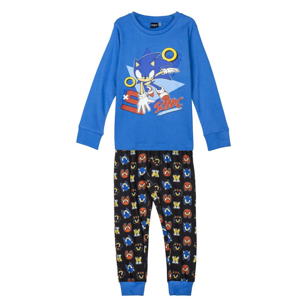 Cerda Pyjama Sonic the Hedgehog Schlafanzug Kinder – aus Baumwolle
